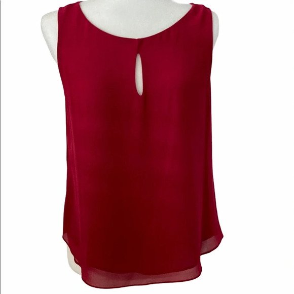 Naked Zebra Red Sleeveless Summer Casual Top Medium - Picture 1 of 4